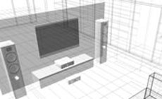 home theater in Los Angeles mockup Los Angeles audio video wiring services