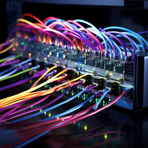 Single mode fiber optics wiring